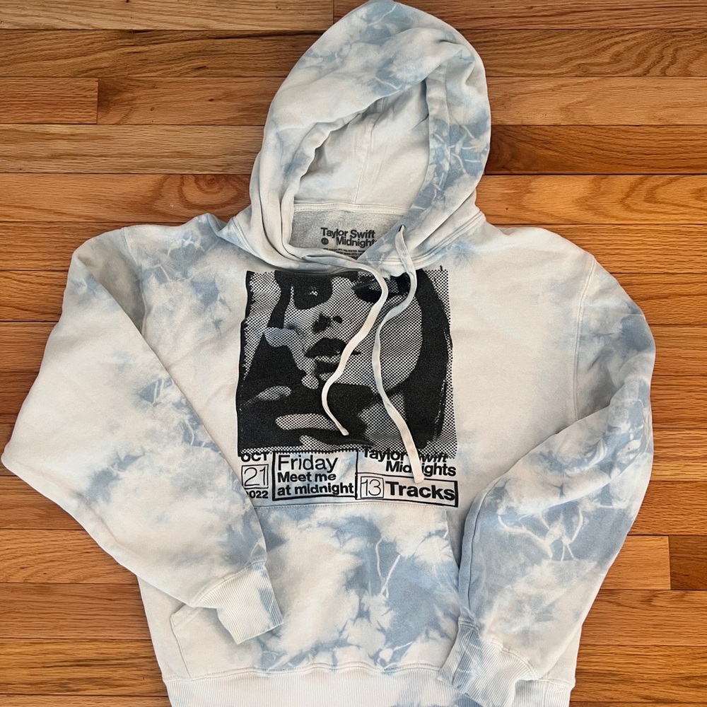 Official Taylor Swift Merch - Midnights
Blue Tie Dye Hoodie